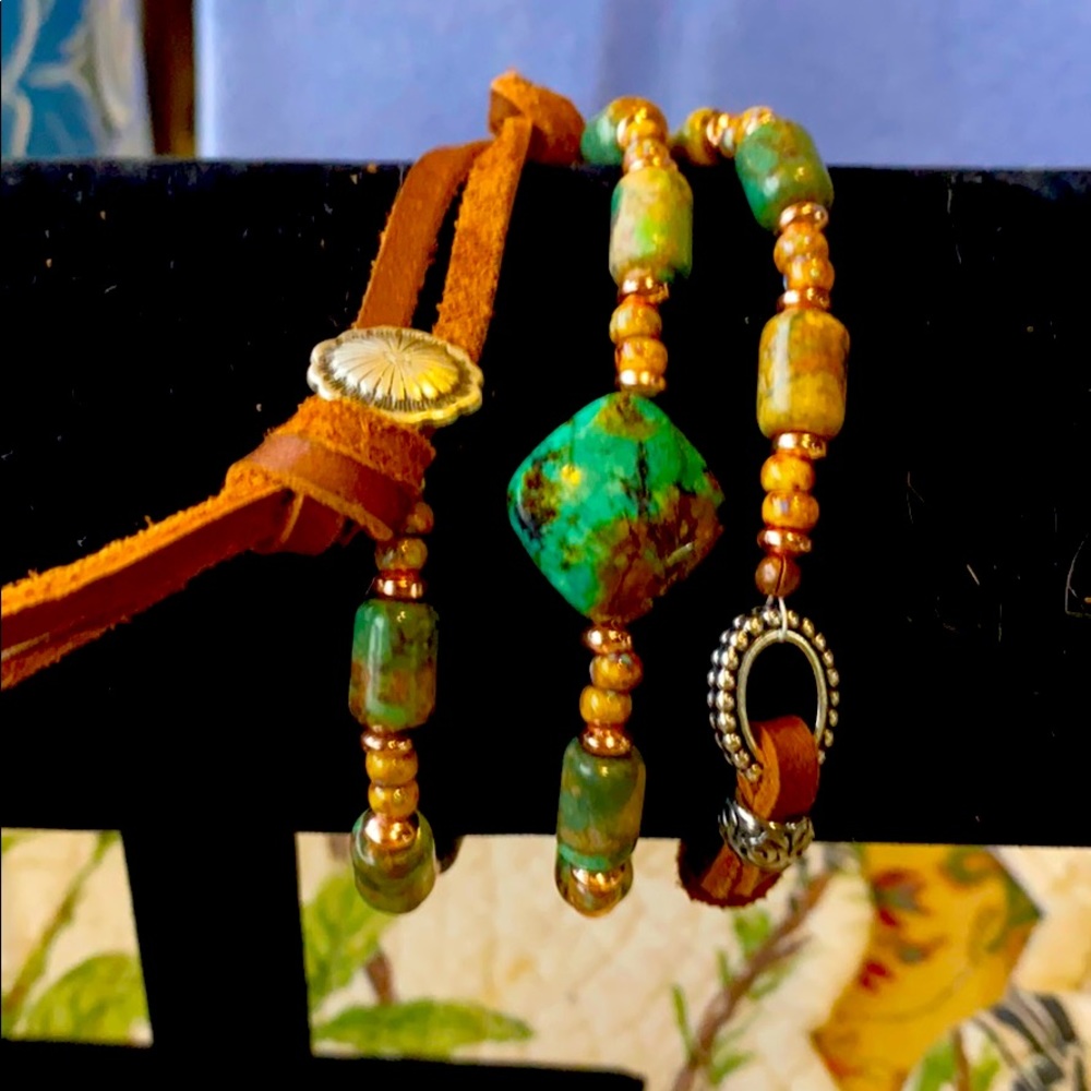 Turquoise bracelet adjustable